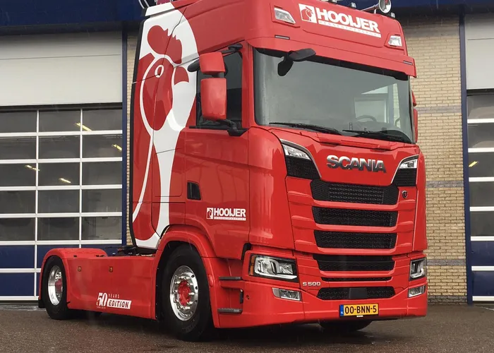 Hennentransport Hooijer Vrachtwagen